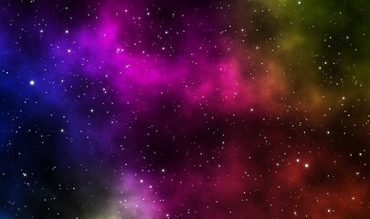 Spacescape illustration graphic design background