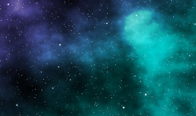 Spacescape illustration graphic design background