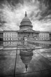 United States Capitol with Storm Clouds