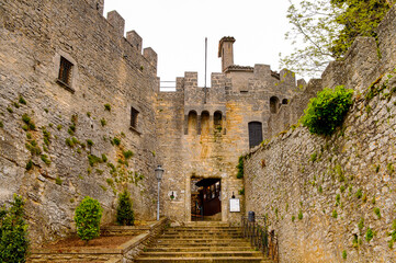 Wall Mural - The fortress of Guaita on Mount Titano, the UNESCO World Heritage since 2008