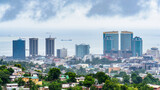 Fototapeta  - It's Panoramic view of Port of Spain, Trinidad and Tobago