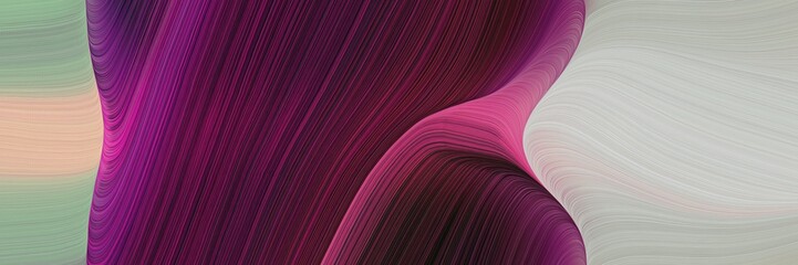 Aufkleber - beautiful colorful curves header design with ash gray, very dark pink and dark moderate pink colors. can be used as header or banner