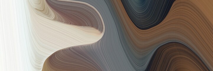 Aufkleber - liquid colorful curves design with dim gray, light gray and pastel brown colors. can be used as header or banner