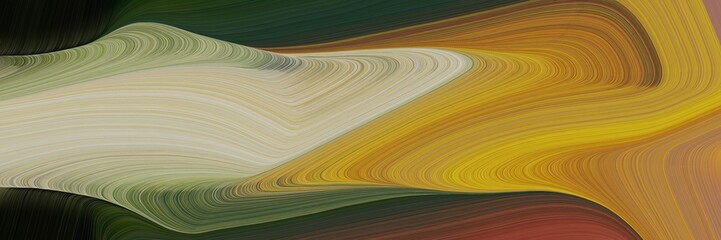 Poster - abstract decorative waves background with peru, ash gray and bronze colors. can be used as poster, card or background graphic