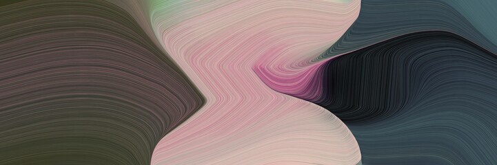 Aufkleber - creative colorful waves header design with dark slate gray, pastel purple and pastel brown colors. can be used as header or banner