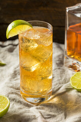 Canvas Print - Boozy Whiskey Ginger Ale Cocktail