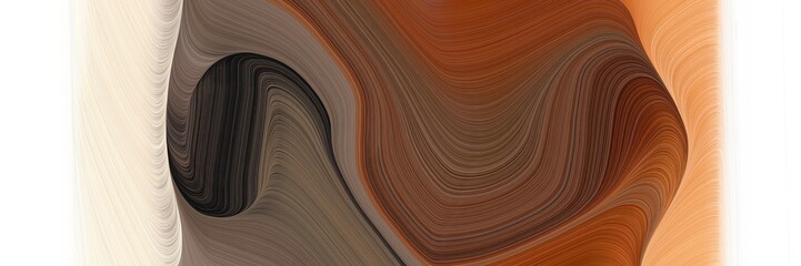 Aufkleber - futuristic colorful curves graphic with brown, wheat and very dark pink colors. can be used as poster, card or background graphic