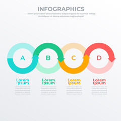 Business infographic template for web, banner and brochure : Vector Illustration