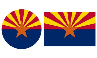 Arizona flag vector