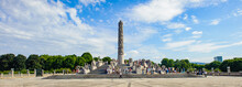 It's Panoramic View Of The Central Obelisk Made Of The Sculptures Of The People By Gustav Vigeland, Frogner Park, Oslo, Norway