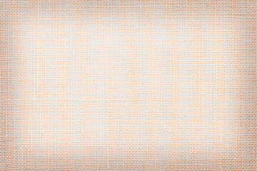 Wall Mural - Brown linen fabric texture or background