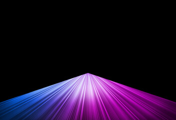 Poster - Neon fiber lines abstract texture background