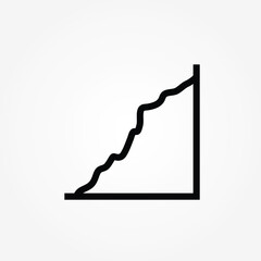Poster - outline chart icon vector illustration