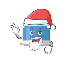 Poster - cartoon character of moisturizer cream Santa having cute ok finger