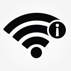 Poster - wifi information icon vector illustration