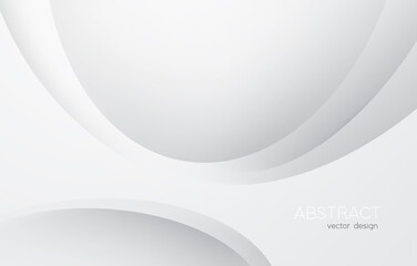 Aufkleber - Abstract white monochrome vector background, for design brochure, website, flyer. Smooth white wallpaper for certificate, presentation, landing page