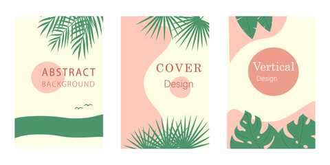 Poster - Trendy style patterns. Background for mobile phone.