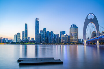 CBD skyline of Pearl River New City, Guangzhou, China