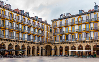 It's Constitution Square (Plaza) in San Sebastian, Basque Country, Spain.