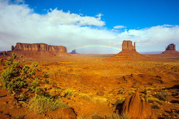 Sticker -  The Monument Valley. The USA