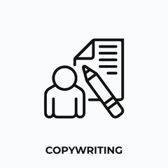 Aufkleber - copywriting icon vector. copywriting sign symbol