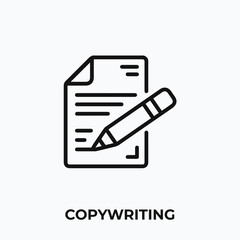 Aufkleber - copywriting icon vector. copywriting sign symbol