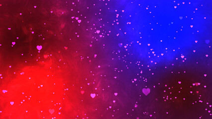 love hearts abstract background