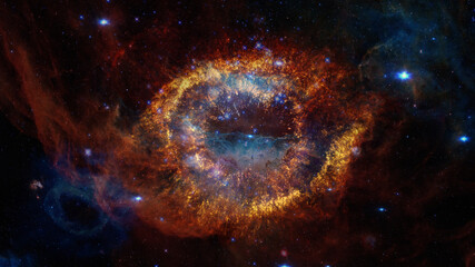 Wall Mural - universe with stars in outer space. elements of this image furnished by nasa