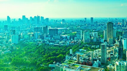 Poster - 東京の都市景観と青空　タイムラプス