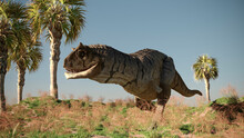 3d Rendering Of The Carnotaurus Predator Dinosaur