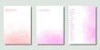 © Anlomaja - Set of Minimal covers design, Modern template with water color and gradient background,  Pattern of covers template set, Vector illustration
