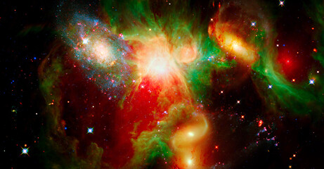 Wall Mural - nebula in space. elements of this image furnished by nasa.
