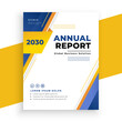 modern annual report business brochure template design