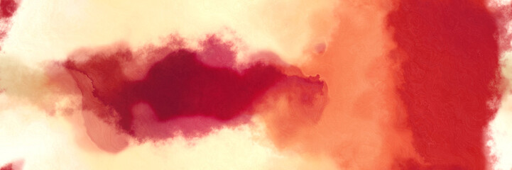 Poster - abstract watercolor background with watercolor paint with moccasin, firebrick and indian red colors