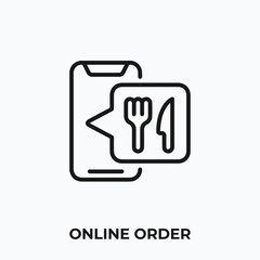 Poster - online order icon vector. online order sign symbol