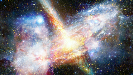 Wall Mural - pulsar in the nebula. elements of this image furnished by nasa