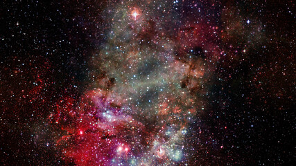 Wall Mural - deep space art. nebulas, galaxies and stars. elements of this image furnished by nasa