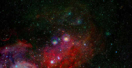 Wall Mural - dark space sky. elements of this image furnished by nasa