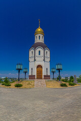 Church of Our Lady of Vladimir at the Mamayev Hill in Volgograd, Russia.