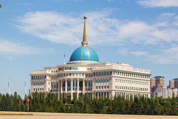 Canvas Print - Presidential Palace in Astana (now Nur-Sultan), capital of Kazakhstan.
