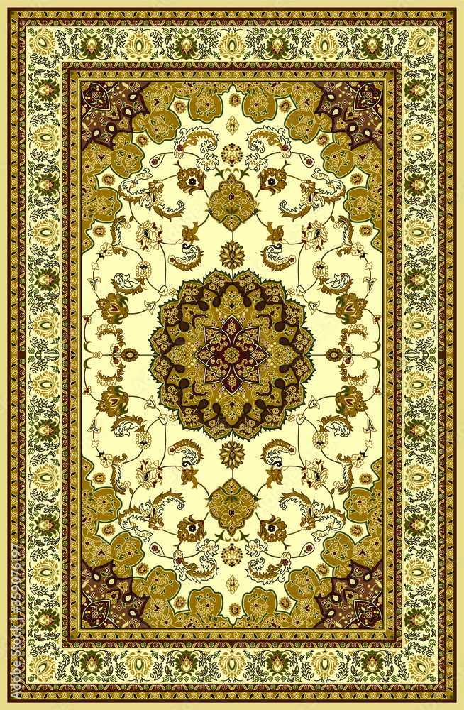 Carpet Border Frame Pattern .Oriental floral beautiful carpet pattern ...