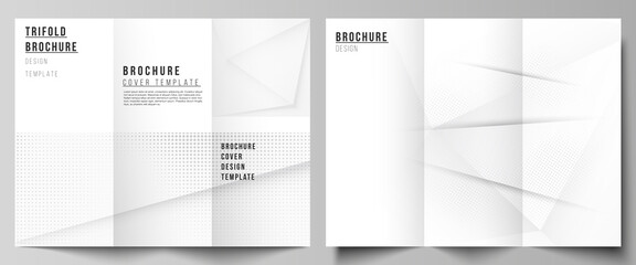 Poster - vector layouts of covers design templates for trifold brochure, flyer layout, book design, brochure 
