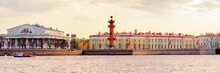 COastline And Bridge Of Saint Petersburg.