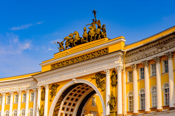 Entrance onto the Palace Square in St. Petersburg, Russia