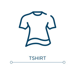 Poster - Tshirt icon. Linear vector illustration. Outline tshirt icon vector. Thin line symbol for use on web and mobile apps, logo, print media.