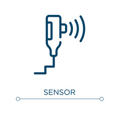 Poster - Sensor icon. Linear vector illustration. Outline sensor icon vector. Thin line symbol for use on web and mobile apps, logo, print media.