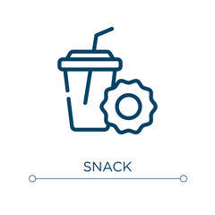 Poster - Snack icon. Linear vector illustration. Outline snack icon vector. Thin line symbol for use on web and mobile apps, logo, print media.