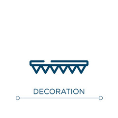 Poster - Decoration icon. Linear vector illustration. Outline decoration icon vector. Thin line symbol for use on web and mobile apps, logo, print media.