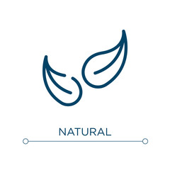 Poster - Natural icon. Linear vector illustration. Outline natural icon vector. Thin line symbol for use on web and mobile apps, logo, print media.