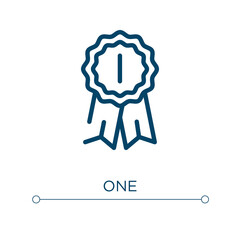 Poster - One icon. Linear vector illustration. Outline one icon vector. Thin line symbol for use on web and mobile apps, logo, print media.